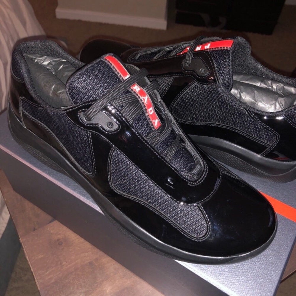 Prada Patent Leather Sneakers - Picture 1 of 7